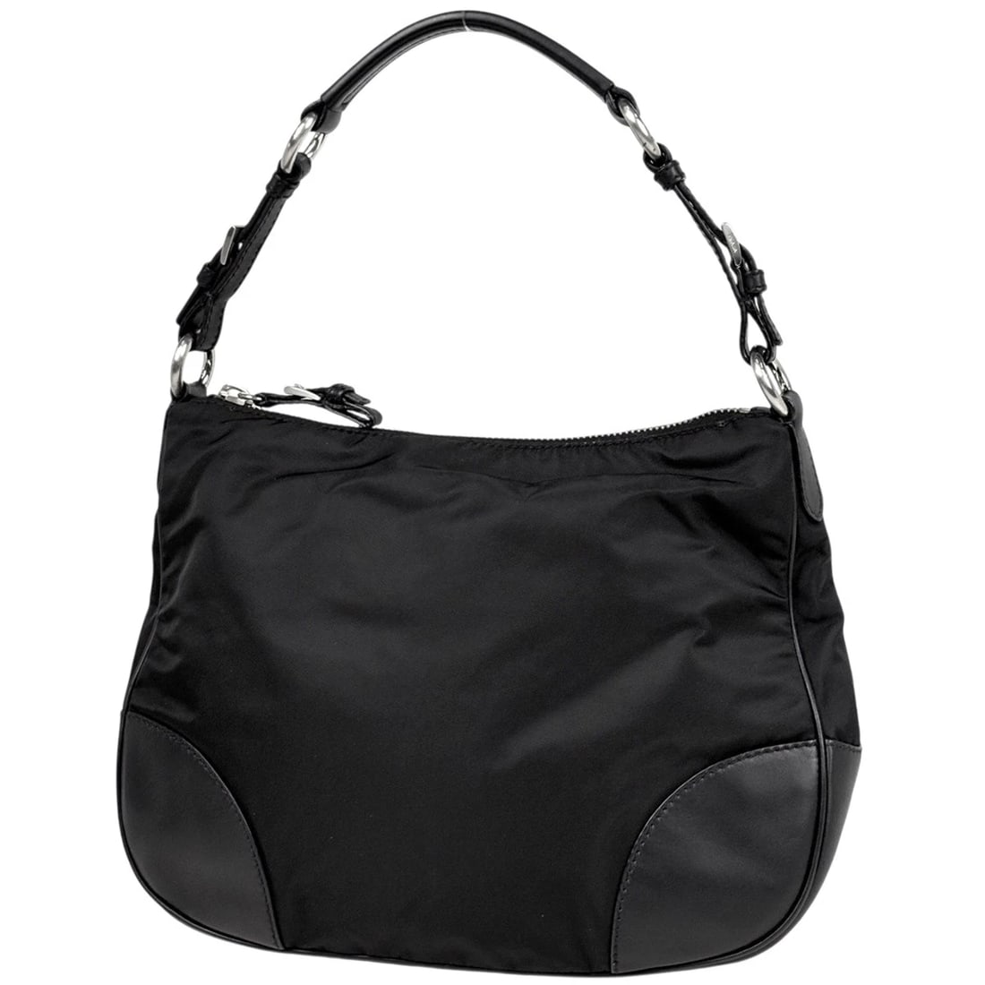PRADA WITH LOGO SHOULDER BAG: PRADA with logo Shoulder Bag Brand: PRADA Type/Style: Shoulder Bag Material: Nylon ?leather Color: Nylon Size: Width 3cm(Maximum value:13inch) Height 26cm(Median:10.2inch) Depth 7cm(2.8inch)