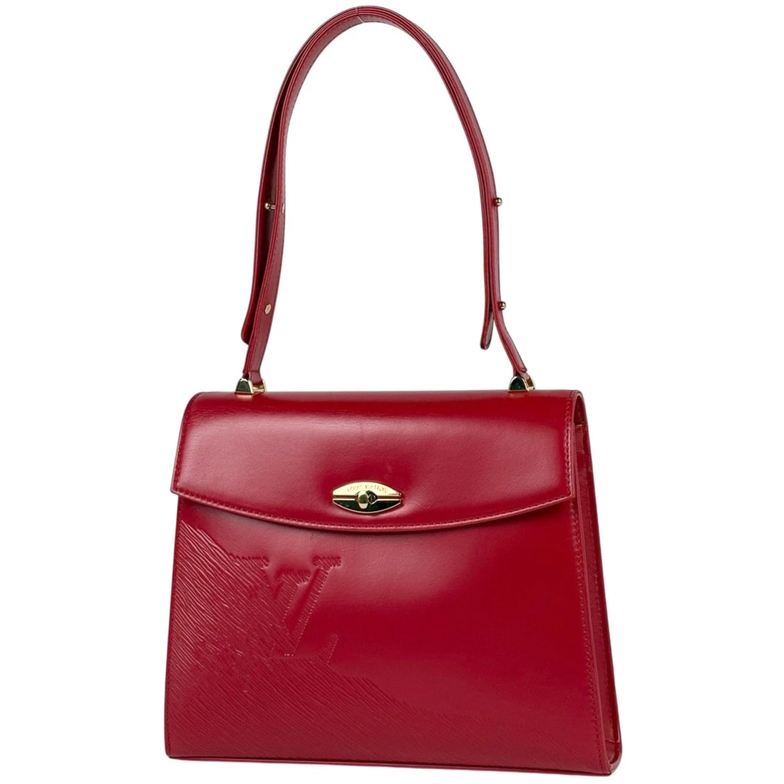 LOUIS VUITTON SPARTAN OPERA LINE SHOULDER BAG: Louis Vuitton Spartan Opera Line Shoulder Bag Brand: Louis Vuitton Type/Style: Shoulder Bag Material: leather Color: Red Size: Width 26cm(10.2inch) Height 21.5cm(8.5inch) Depth 6.5cm(2.6inch)