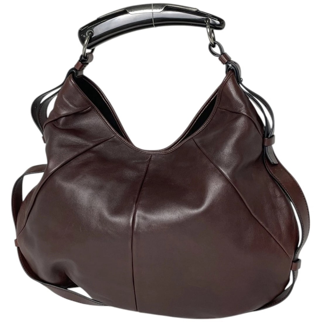 YVES SAINT LAURENT SHOULDER BAG MOMBASA LEATHER: Yves Saint Laurent Shoulder Bag Mombasa leather Brand: YVES SAINT LAURENT Type/Style: Shoulder Bag Material: leather Color: Brown Size: Width 36cm(14.2inch) Height 25cm(9.8inch) Depth 4cm(1.6inch)