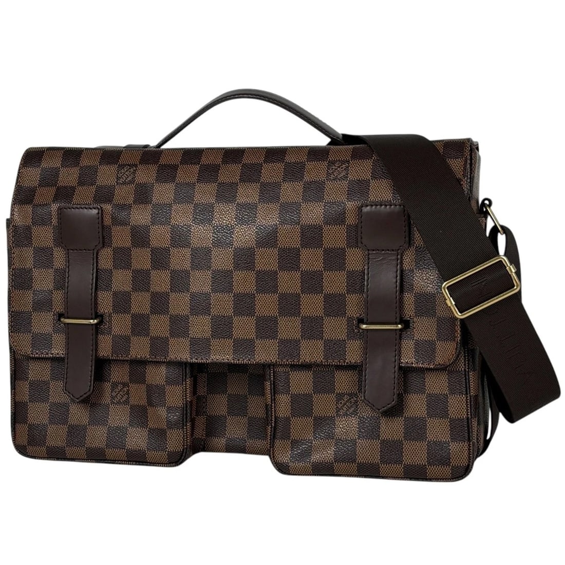 LOUIS VUITTON BROADWAY SHOULDER BAG: Louis Vuitton Broadway Shoulder Bag Brand: Louis Vuitton Type/Style: Shoulder Bag Material: Damier Color: Brown Size: Width 35cm(13.8inch) Height 24cm(9.4inch) Depth 12.5cm(4.9inch) Accessories: N