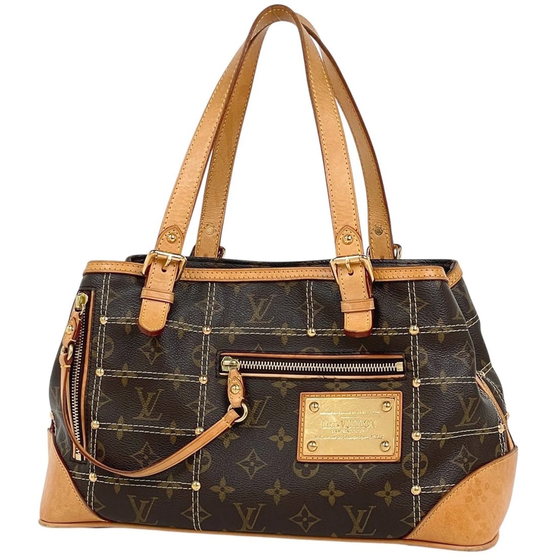 LOUIS VUITTON RIVETTE SHOULDER BAG HAND BAG: Louis Vuitton Rivette Shoulder Bag Hand Bag Brand: Louis Vuitton Type/Style: Hand Bag Material: Monogram Color: Brown Size: Width 34cm(13.4inch) Height 19cm(Median:7.5inch) Depth 15cm(5.9inch) Acc