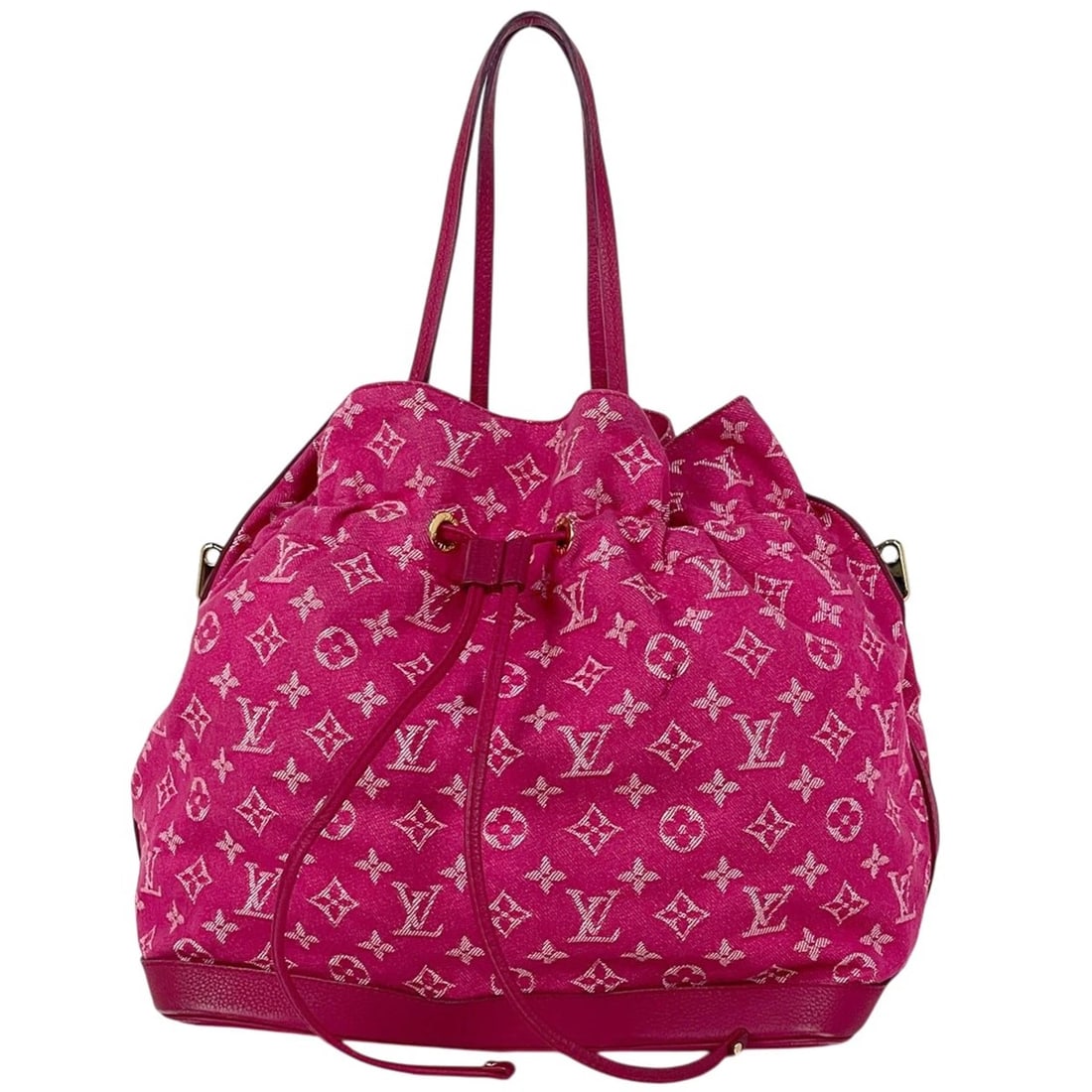 LOUIS VUITTON NOEFUL MM HAND BAG SHOULDER BAG .: Louis Vuitton Noeful MM Hand Bag Shoulder Bag . Brand: Louis Vuitton Type/Style: Hand Bag Material: Monogram denim Color: Pink Size: Width 31cm(12.2inch) Height 31.5cm(12.4inch) Depth 19cm(7.5inch)