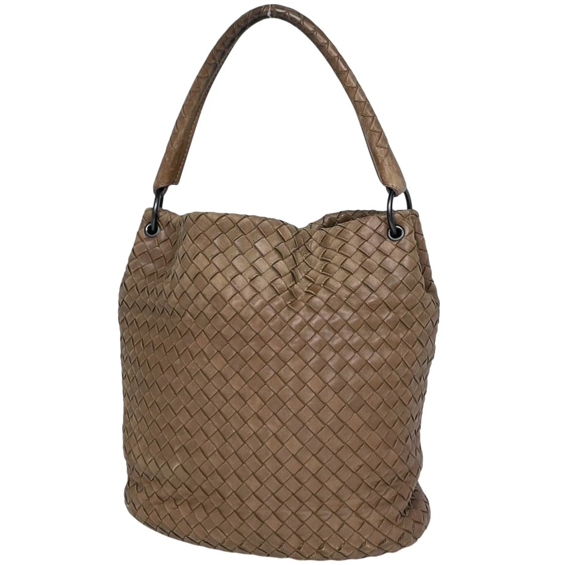 BOTTEGAVENETA INTRECCIATO HAND BAG HAND BAG: BOTTEGAVENETA Intrecciato Hand Bag Hand Bag Brand: BOTTEGAVENETA Type/Style: Hand Bag Material: Leather Color: Brown Size: idth 25cm(9.8inch) Height 25cm(9.8inch) Depth 6.5cm(2.6inch) Accessories: