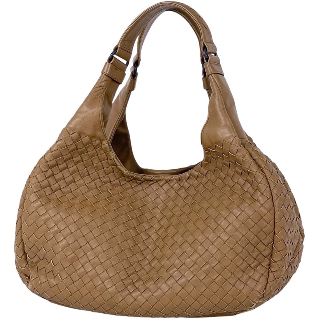 BOTTEGAVENETA INTRECCIATO SHOULDER BAG: BOTTEGAVENETA Intrecciato Shoulder Bag Brand: BOTTEGAVENETA Type/Style: Shoulder Bag Material: leather Color: Brown Size: Width 30cm(11.8inch) Height 19cm(Median:7.5inch) Depth 15cm(5.9inch)