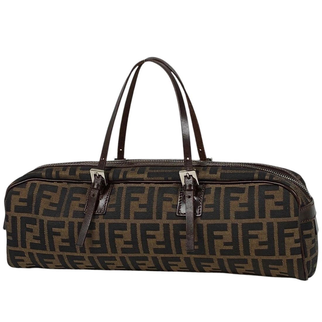 FENDI HAND BAG ZUCCA PATTERN CANVAS BROWN: Fendi Hand Bag Zucca Pattern canvas Brown Brand: FENDI Type/Style: Hand Bag Material: Canvas Color: Brown Size: Width 38cm(15inch) Height 12cm(4.7inch) Depth 7cm(2.8inch) Accessories: None