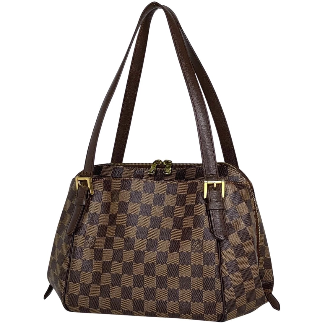LOUIS VUITTON BELEM MM HAND BAG: Louis Vuitton Belem MM Hand Bag Brand: Louis Vuitton Type/Style: Hand Bag Material: Damier Color: Brown Size: Width 23cm(9.1inch) Height 23cm(Median:9.1inch) Depth 14cm(5.5inch) Accessories: None
