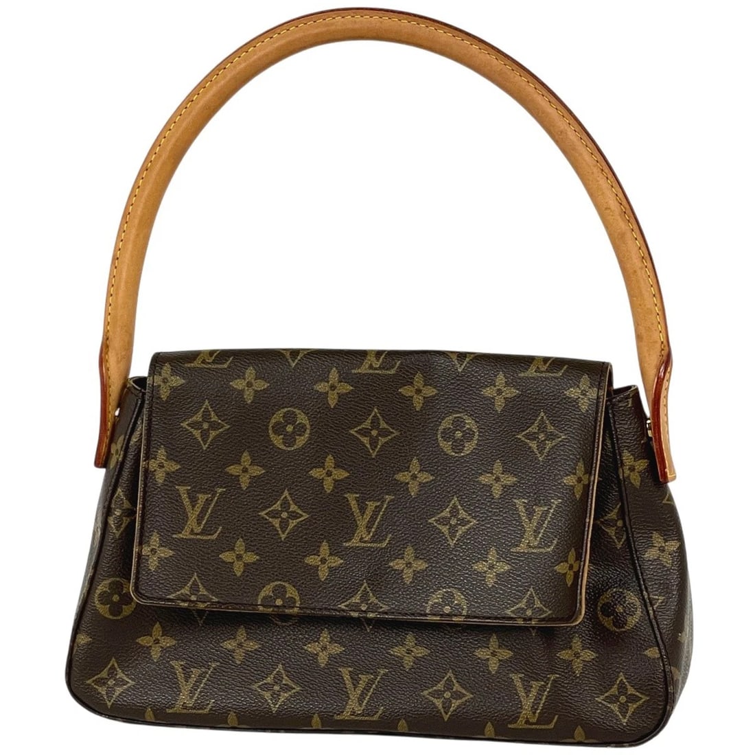 LOUIS VUITTON MINI LOOPING SHOULDER BAG: Louis Vuitton Mini looping Shoulder Bag Brand: Louis Vuitton Type/Style: Shoulder Bag Material: Monogram Color: Brown Size: Width 28cm(11inch) Height 17cm(6.7inch) Depth 9cm(3.5inch) Accessories: