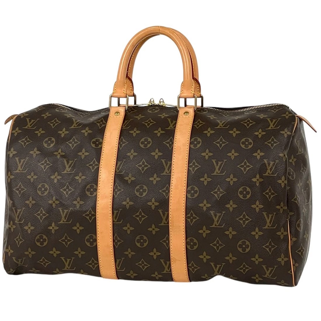 LOUIS VUITTON KEEPALL HAND BAG: Louis Vuitton keepall Hand Bag Brand: Louis Vuitton Type/Style: Hand Bag Material: Monogram Color: Brown Size: Width 45cm(17.7inch) Height 26cm(10.2inch) Depth 20cm(7.9inch) Accessories: None