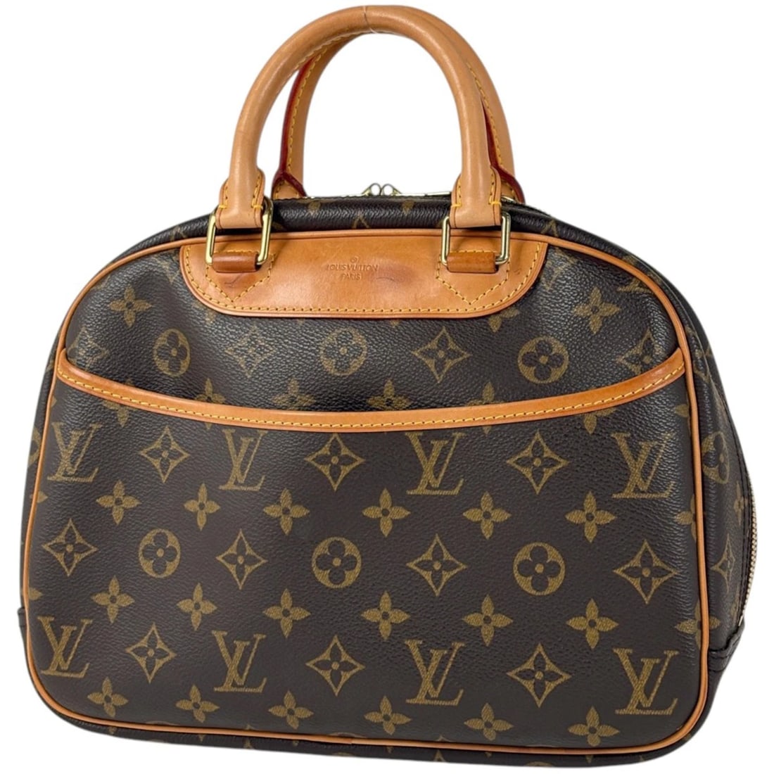 LOUIS VUITTON TRUEVILLE HAND BAG: Louis Vuitton Trueville Hand Bag Brand: Louis Vuitton Type/Style: Hand Bag Material: Monogram Color: Brown Size: Width 28cm(11inch) Height 21cm(8.3inch) Depth 11cm(4.3inch) Accessories: None <