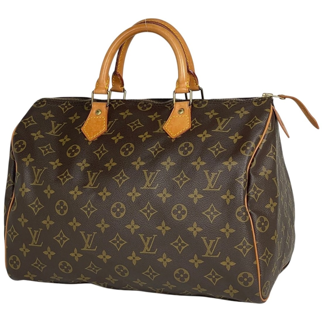 LOUIS VUITTON SPEEDY HAND BAG: Louis Vuitton Speedy Hand Bag Brand: Louis Vuitton Type/Style: Hand Bag Material: Monogram Color: Brown Size: Width 35cm(13.8inch) Height 24cm(9.4inch) Depth 18cm(7.1inch) Accessories: None