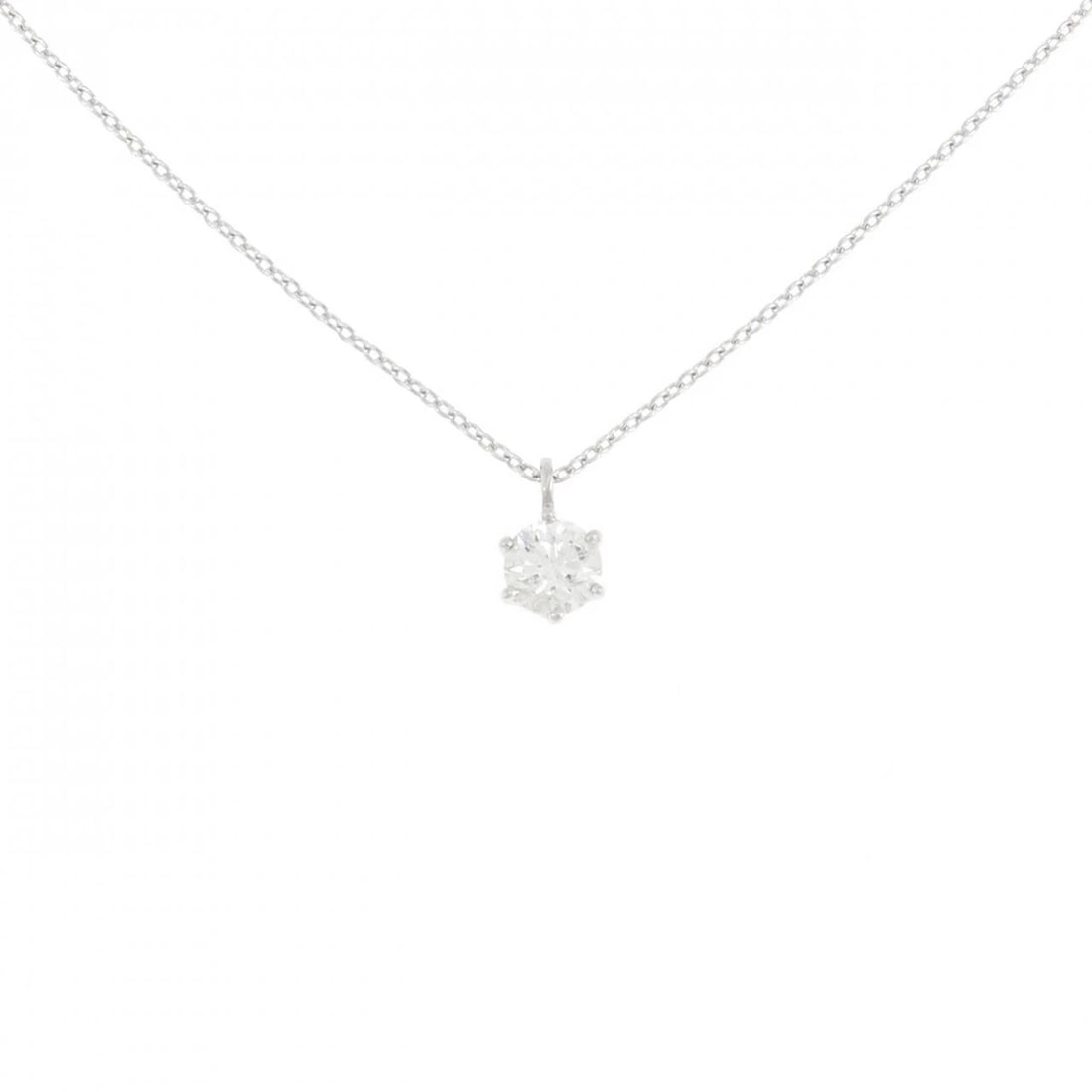 K18WG SOLITAIRE DIAMOND NECKLACE: K18WG Solitaire Diamond Necklace Brand: Unbranded Type/Style: Diamond Necklace Material: K18 white gold, Main Stone Natural Color: WG Size: Length: 45cm Accessories: None Accessories Notice: When