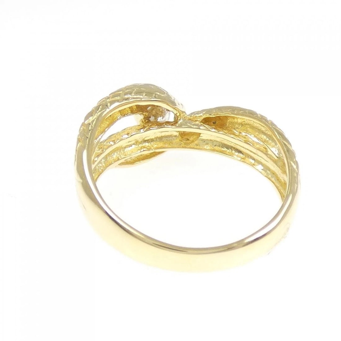 K18YG SNAKE DIAMOND RING - 3