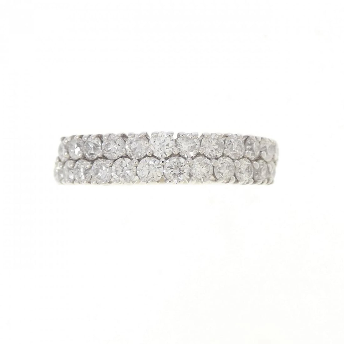K18WG DIAMOND RING - 2
