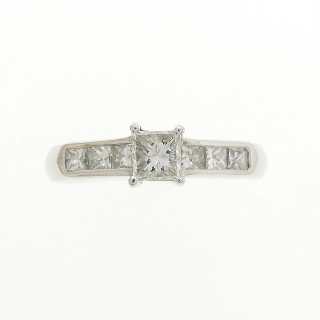 K18WG DIAMOND RING - 2
