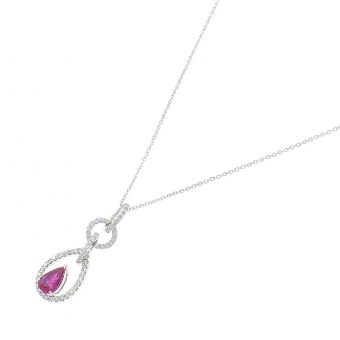 K18WG RUBY NECKLACE - 2