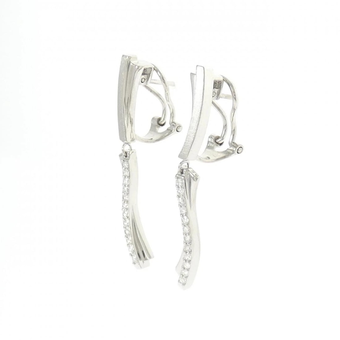 K18WG DIAMOND PIERCE/EARRING - 2