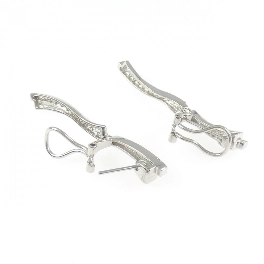 K18WG DIAMOND PIERCE/EARRING - 3