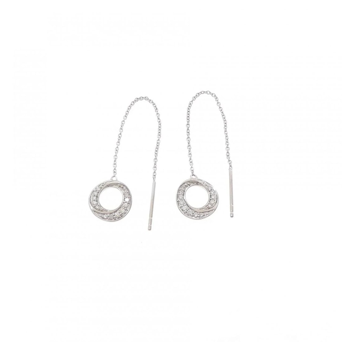 K18WG DIAMOND PIERCE - 2