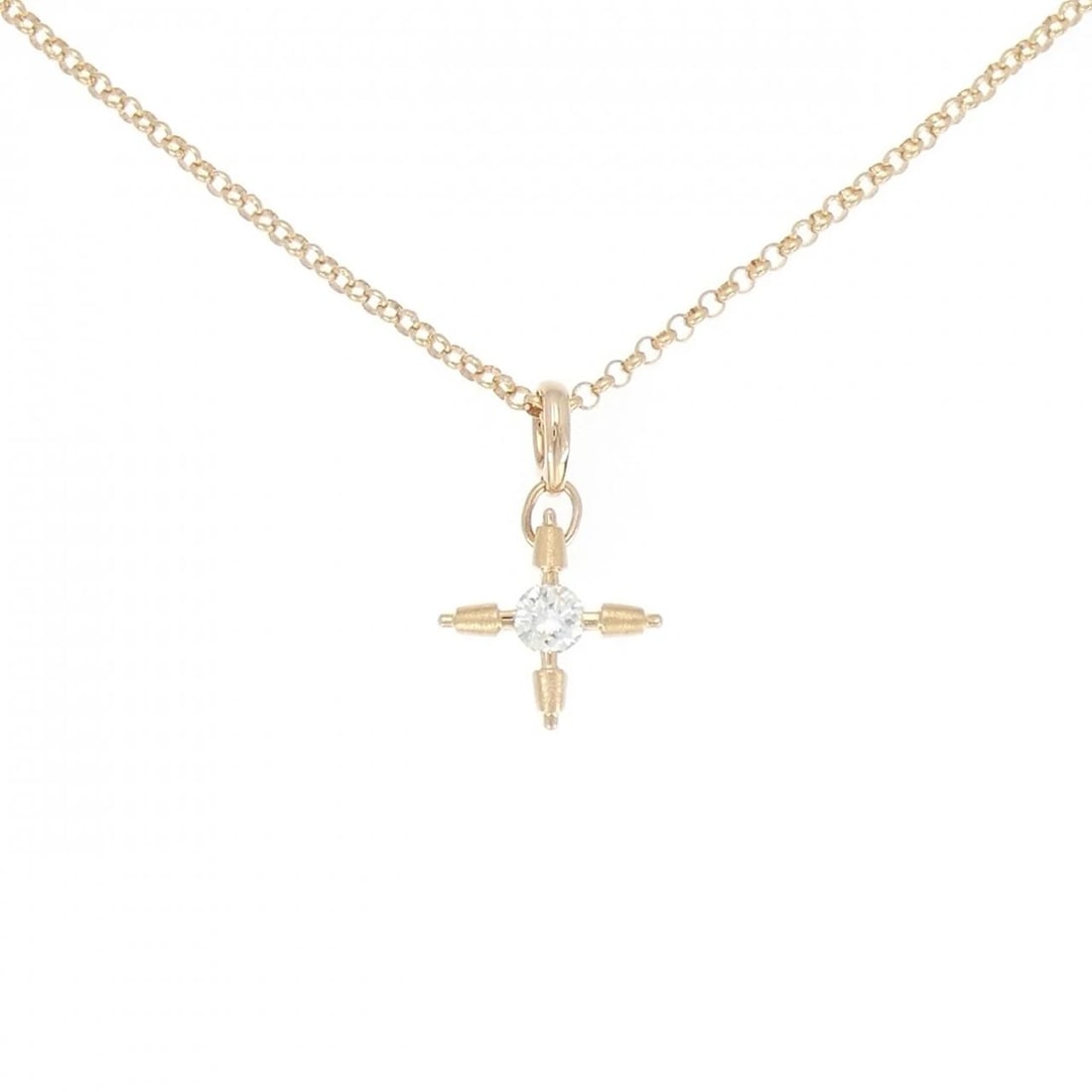 K18PG DIAMOND NECKLACE: K18PG Diamond Necklace Brand: Unbranded Type/Style: Diamond Necklace Material: K18 Pink Gold, Main Stone Natural Color: PG Size: Length: 45cm Accessories: None Accessories Notice: When purchasing