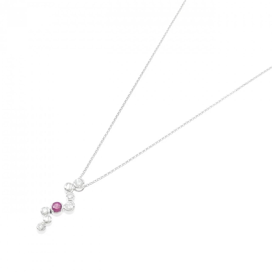 K18WG RUBY NECKLACE - 2