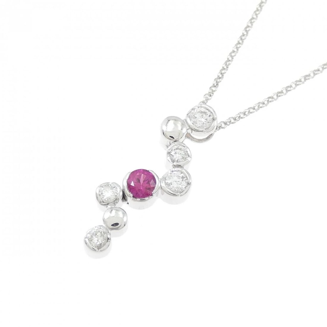 K18WG RUBY NECKLACE - 3