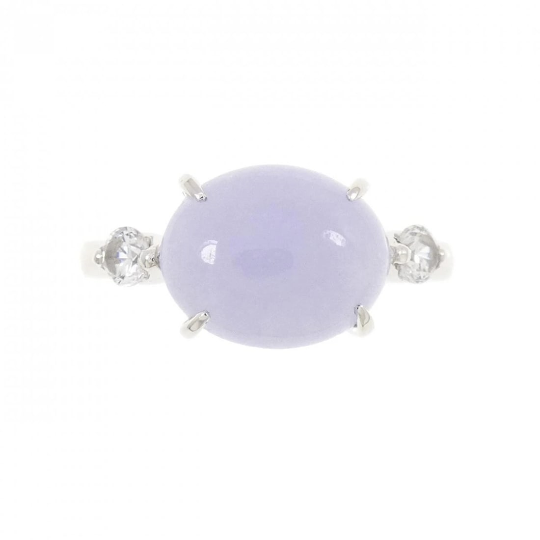 PT900 LAVENDER JADEITE RING - 2