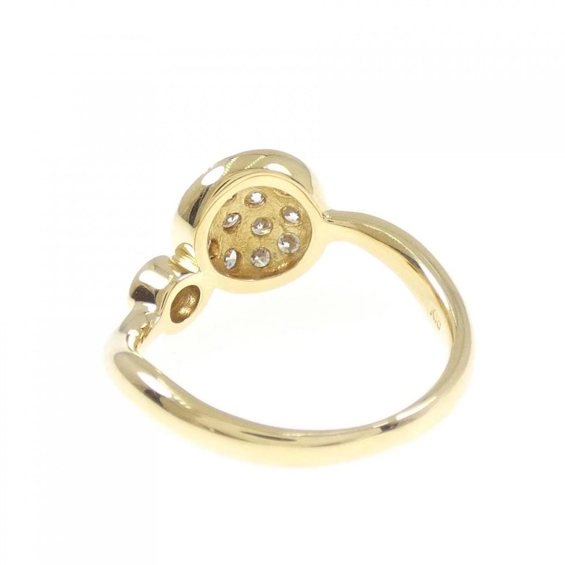 K18YG DIAMOND PINKY RING - 3