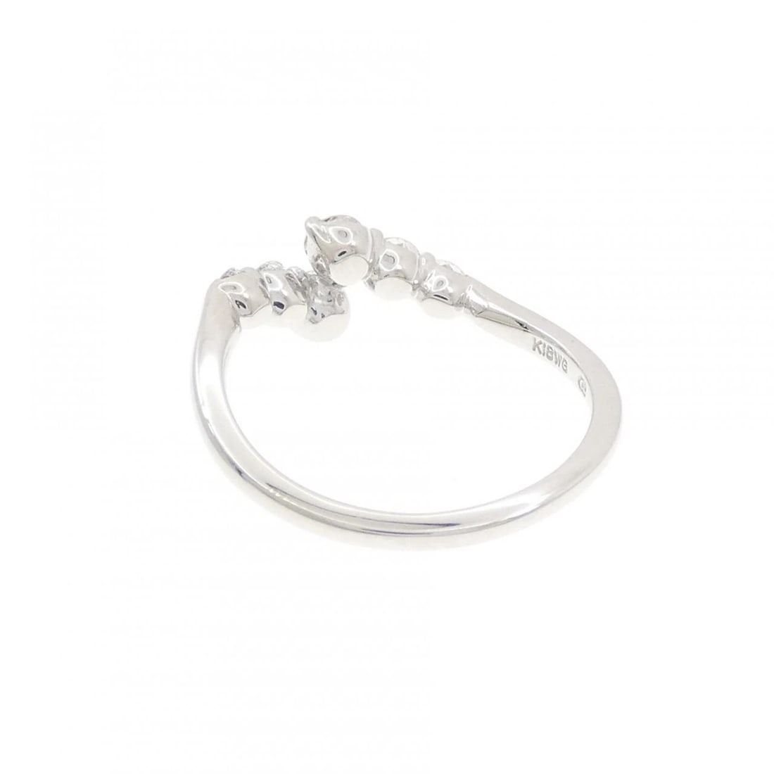 K18WG DIAMOND RING - 3