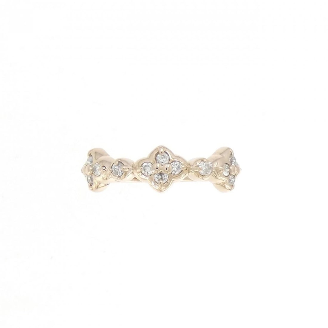 K18PG DIAMOND PINKY RING - 2
