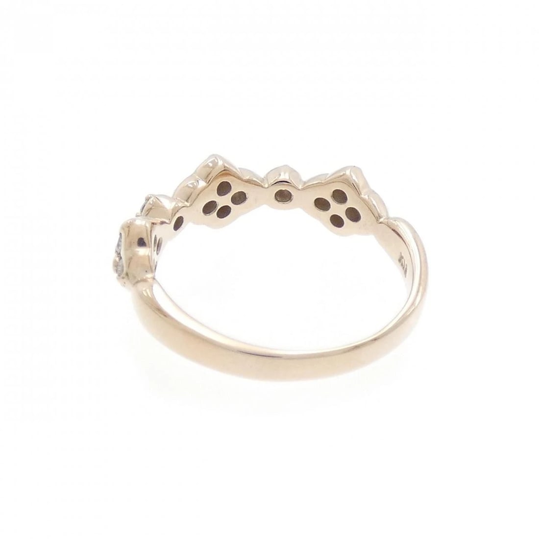 K18PG DIAMOND PINKY RING - 3