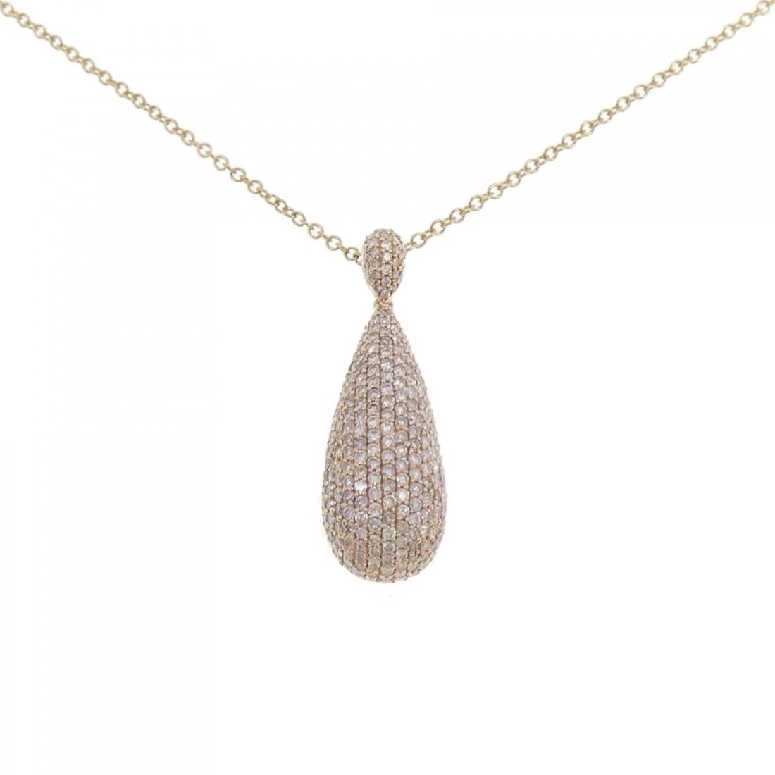 750PG/K18PG DIAMOND NECKLACE: 750PG/K18PG Diamond Necklace Brand: Unbranded Type/Style: Diamond Necklace Material: 750 pink gold/18K pink gold, Main Stone Natural Color: PG Size: Length: 42cm Accessories: None Accessories Notice: