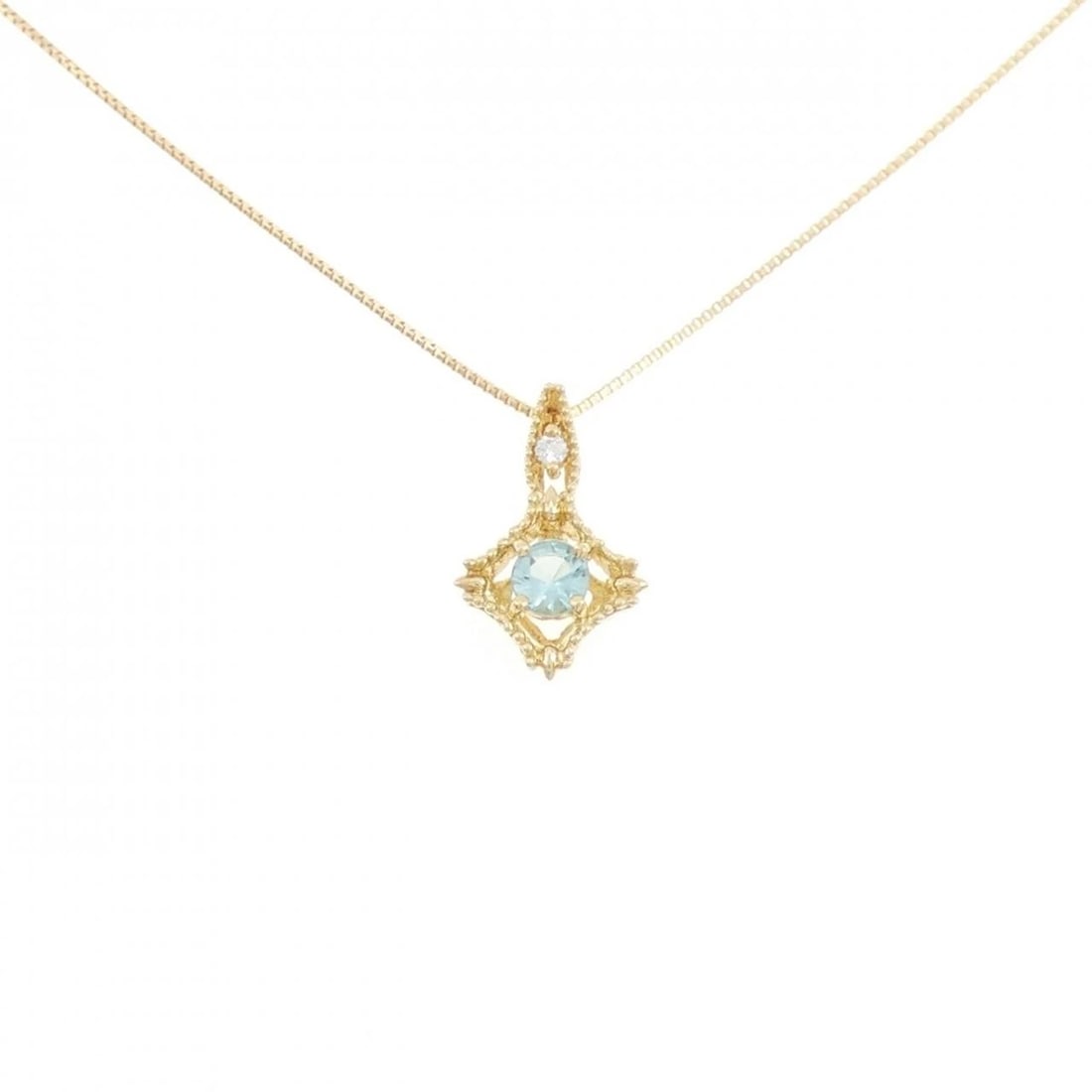 K18YG TOURMALINE NECKLACE: K18YG Tourmaline Necklace Brand: Unbranded Type/Style: Tourmaline Necklace Material: K18 yellow gold, Main Stone Tourmaline, Natural Color: YG Size: Length: 45cm Accessories: None Accessories Notice: