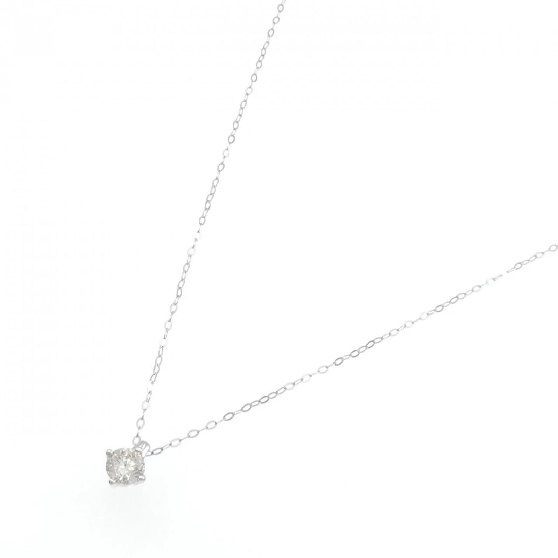 PT950 SOLITAIRE DIAMOND NECKLACE - 2