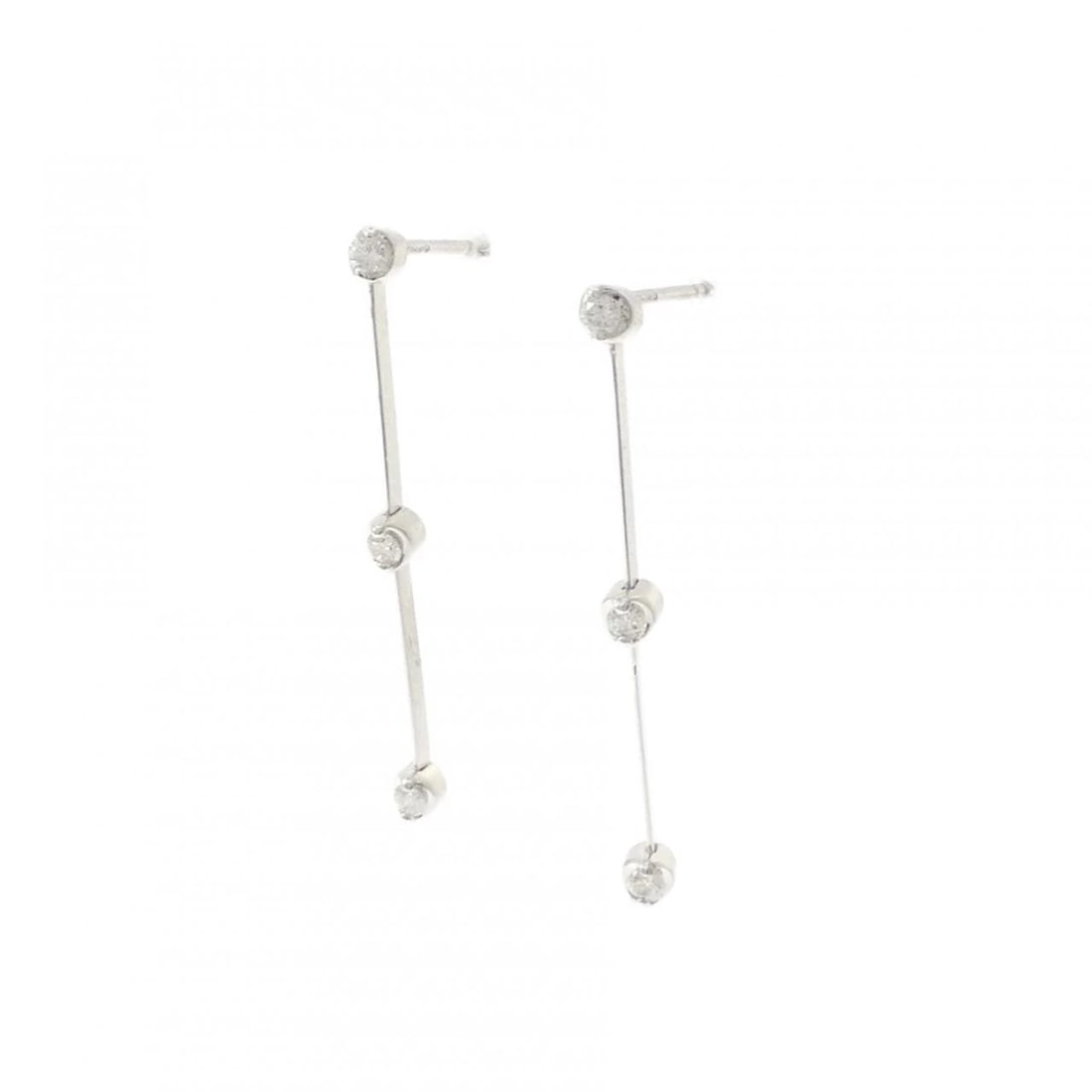 K18WG DIAMOND PIERCE - 2