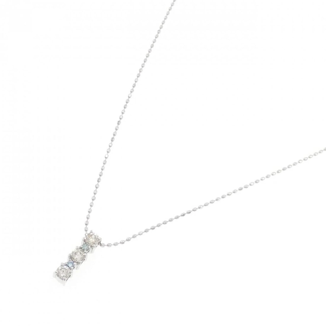 K18WG DIAMOND NECKLACE - 2