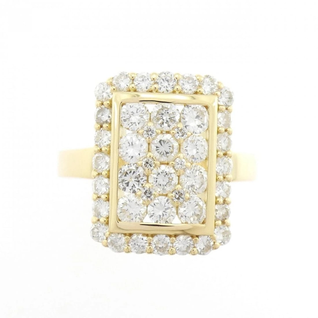 K18YG DIAMOND RING - 2