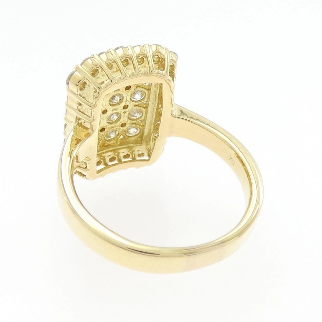 K18YG DIAMOND RING - 3