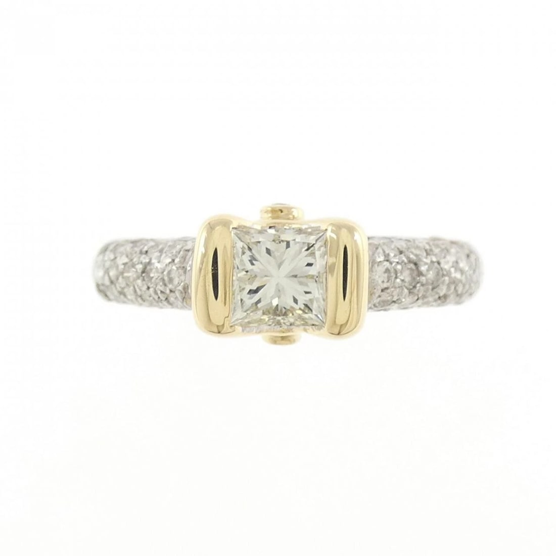 PT900/K18YG DIAMOND RING - 2