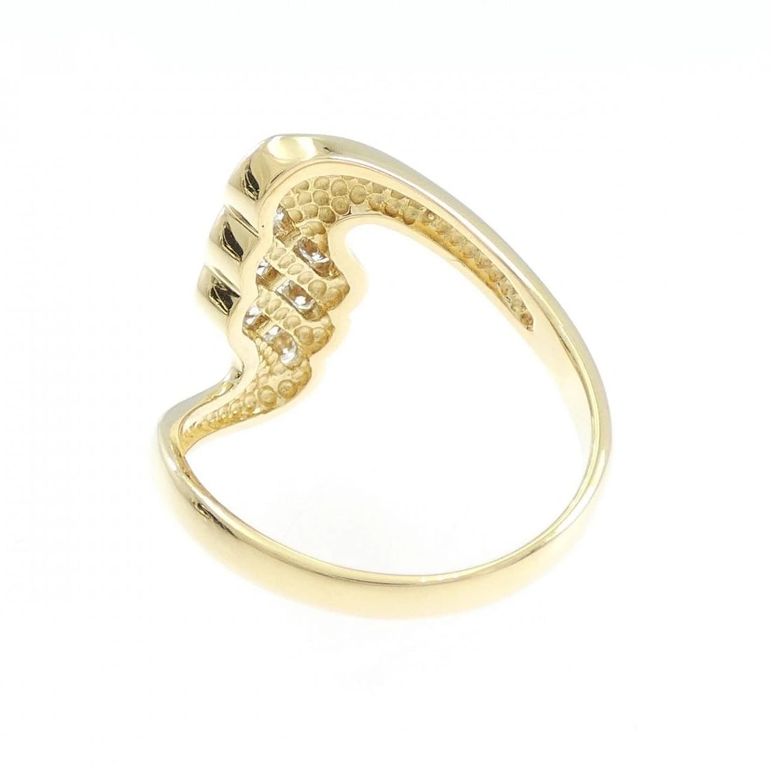 K18YG DIAMOND RING - 3