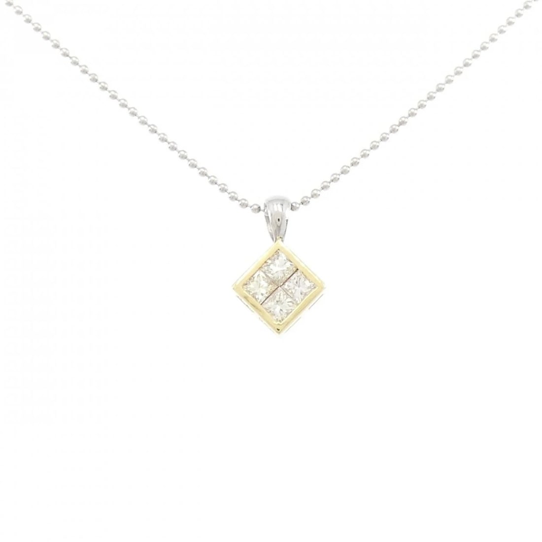 K18YG/PT900/PT850 DIAMOND NECKLACE: K18YG/PT900/PT850 Diamond Necklace Brand: Unbranded Type/Style: Diamond Necklace Material: 18K Yellow Gold/Platinum 900/Platinum 850, Main Stone Natural Color: YG, PT Size: Length: 52cm Accessories: