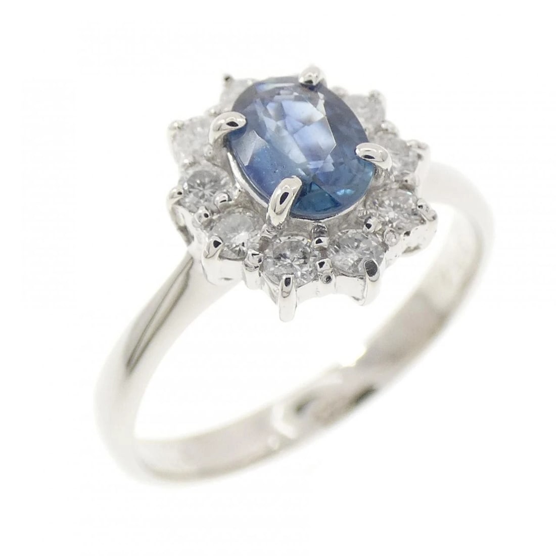 PT900 SAPPHIRE RING: PT900 Sapphire Ring Brand: Unbranded Type/Style: Sapphire Ring Material: Platinum900, Main Stone Sapphire, Natural Color: PT Size: US5 3/4 Accessories: None Accessories Notice: When purchasing