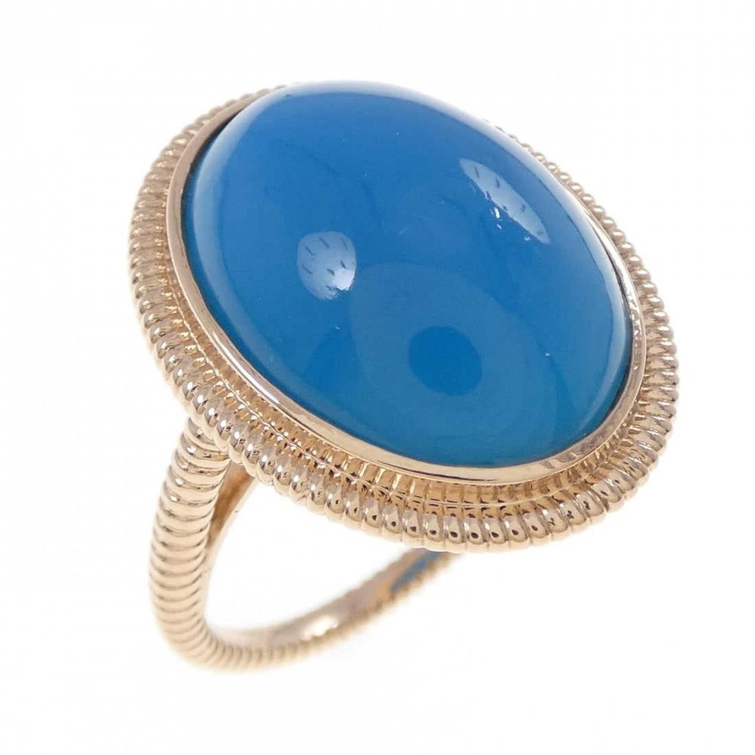 18KPG TURQUOISE RING: 18KPG Turquoise Ring Brand: Unbranded Type/Style: Turquoise Ring Material: 18KPG, Main Stone Turquoise Color: PG Size: US5 1/4 Accessories: None Accessories Notice: When purchasing pre-owned goods,
