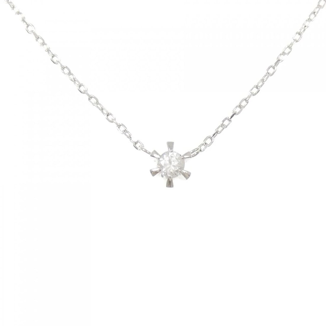 PT850 DIAMOND NECKLACE: PT850 Diamond Necklace Brand: Unbranded Type/Style: Diamond Necklace Material: Platinum850, Main Stone Natural Color: PT Size: Length: 42cm Accessories: None Accessories Notice: When purchasing