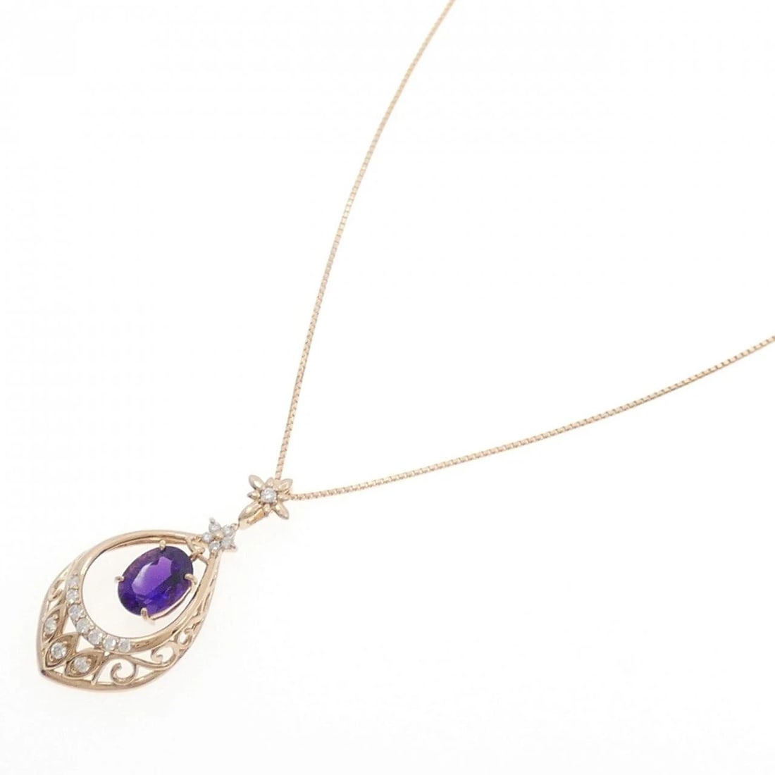 K18PG AMETHYST NECKLACE - 2