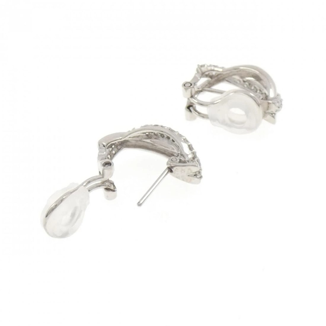K18WG DIAMOND PIERCE/EARRING - 3