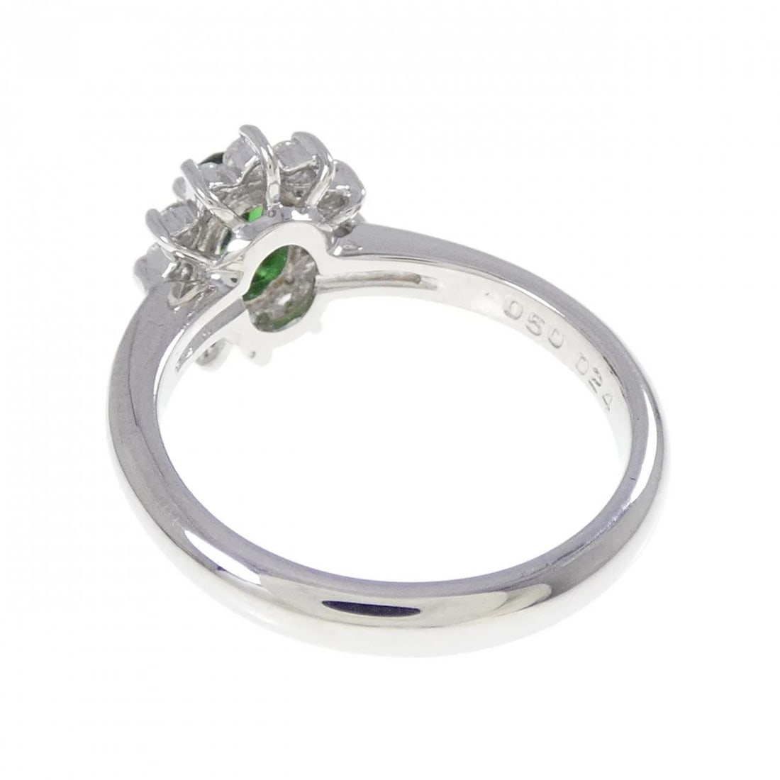 PT900 GREEN GARNET RING - 3