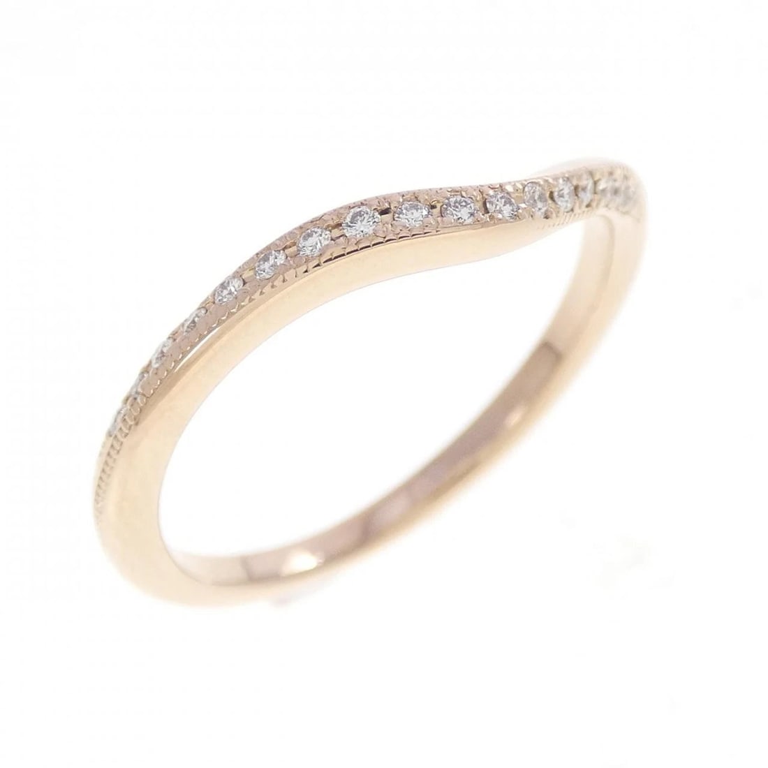 K18PG DIAMOND RING: K18PG Diamond Ring Brand: Unbranded Type/Style: Diamond Ring Material: K18 Pink Gold, Main Stone Natural Color: PG Size: US 7 Accessories: None Accessories Notice: When purchasing pre-owned goods,