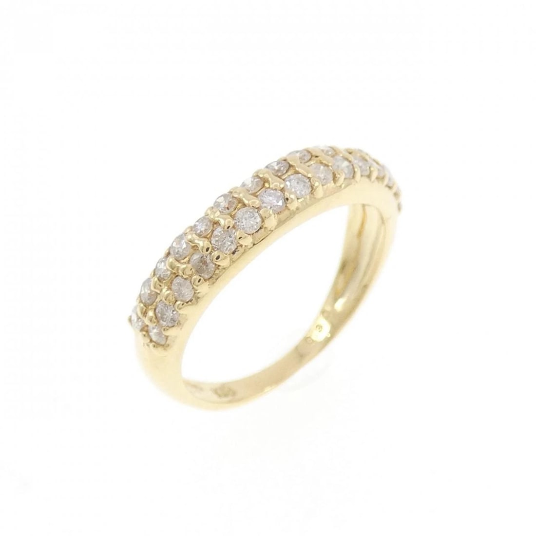 K18YG DIAMOND PINKY RING: K18YG Diamond Pinky Ring Brand: Unbranded Type/Style: Diamond Ring Material: K18 yellow gold, Main Stone Natural Color: YG Size: US 2 Accessories: None Accessories Notice: When purchasing pre-owned