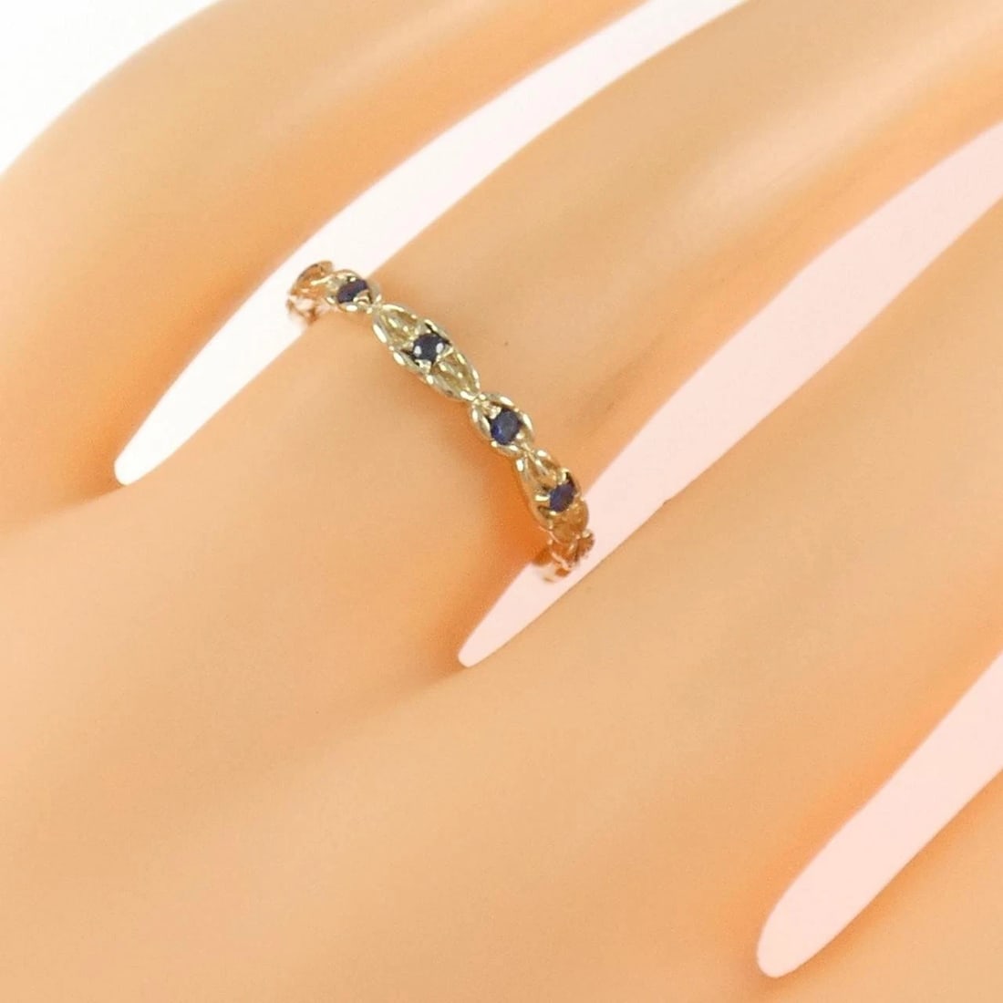 K18YG SAPPHIRE RING - 3