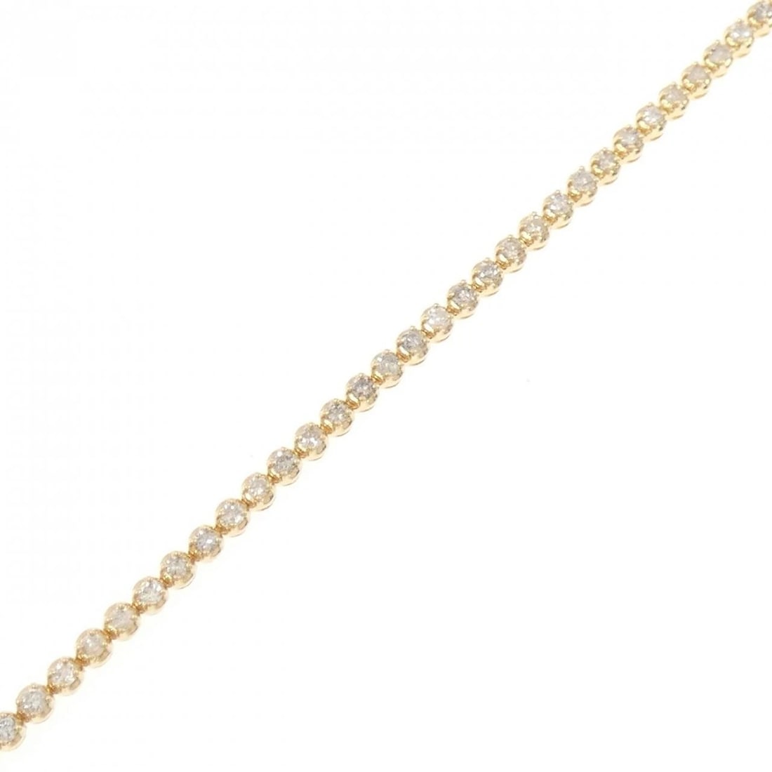 K18YG DIAMOND BRACELET: K18YG Diamond Bracelet Brand: Unbranded Type/Style: Diamond Bure Rubbed T Material: K18 yellow gold, Main Stone Natural Color: YG Size: Length: 18cm Accessories: None Accessories Notice: When